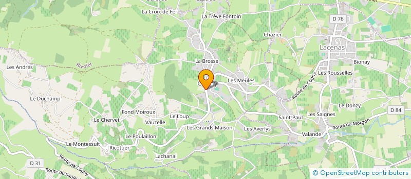 localisation de l'entreprise MONSIEUR YVAN AUJOGUE à PORTE-DES-PIERRES-DOREES