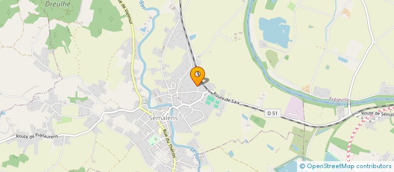 localisation de l'entreprise MONSIEUR YVAN AURIOL  SEMALENS