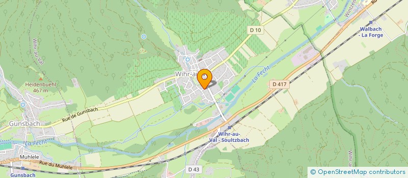 localisation de l'entreprise MONSIEUR YVAN BACHMANN  WIHR-AU-VAL