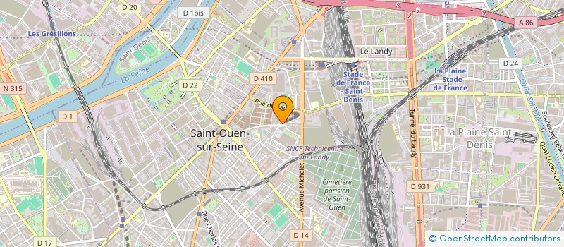 localisation de l'entreprise MONSIEUR YVAN BAKY à SAINT-OUEN-SUR-SEINE