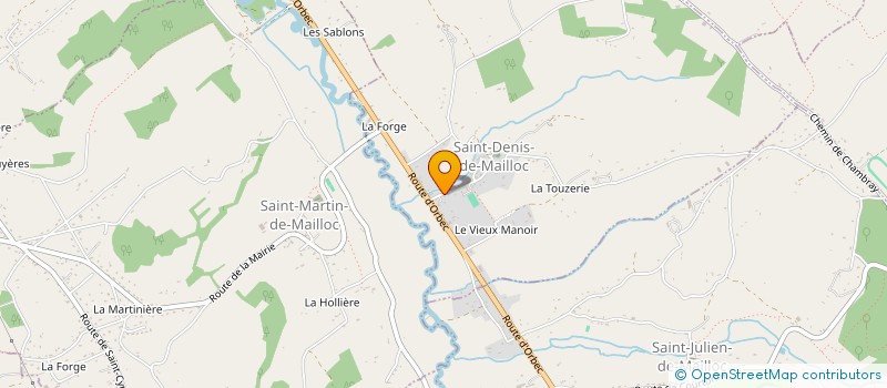 localisation de l'entreprise MONSIEUR YVAN BAPTISTE  SAINT-DENIS-DE-MAILLOC