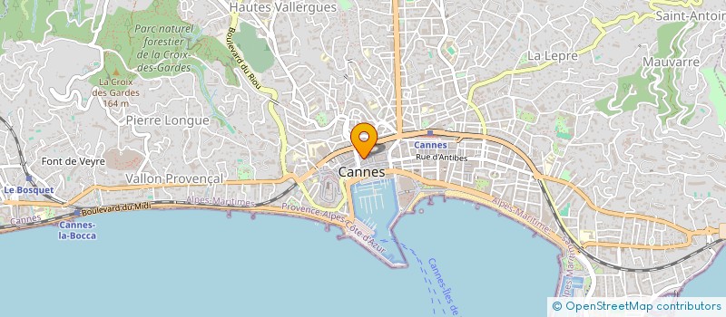 localisation de l'entreprise MONSIEUR YVAN BARDE à CANNES