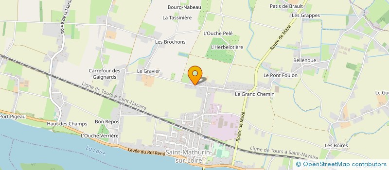 localisation de l'entreprise MONSIEUR YVAN BATTAIS  LOIRE-AUTHION