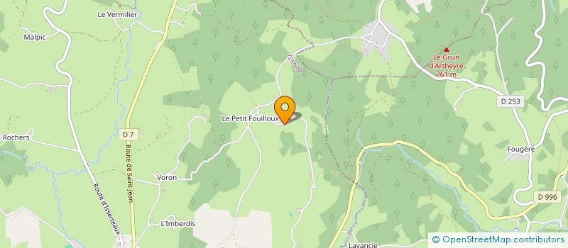 localisation de l'entreprise MONSIEUR YVAN BEAL  SUGERES