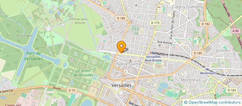 localisation de l'entreprise MONSIEUR YVAN BENOIST GIRONIERE à VERSAILLES