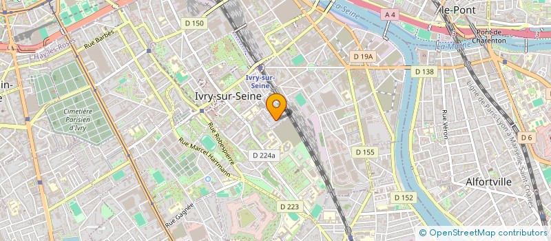 localisation de l'entreprise MONSIEUR YVAN BERENGUER  IVRY-SUR-SEINE