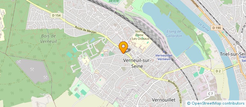 localisation de l'entreprise MONSIEUR YVAN BERNARD  VERNEUIL-SUR-SEINE