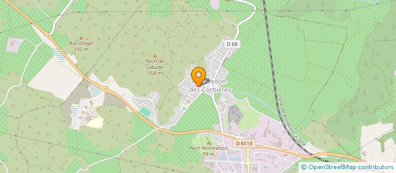 localisation de l'entreprise MONSIEUR YVAN BERT  MONTREDON-DES-CORBIERES