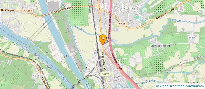 localisation de l'entreprise MONSIEUR YVAN BERT  CHANAS