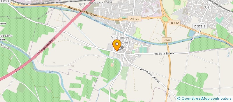 localisation de l'entreprise MONSIEUR YVAN BLANC à VILLENEUVE-LES-BEZIERS