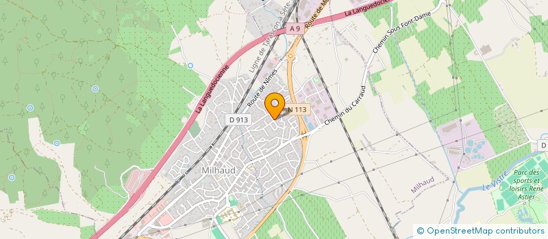 localisation de l'entreprise MONSIEUR YVAN BONNET  MILHAUD