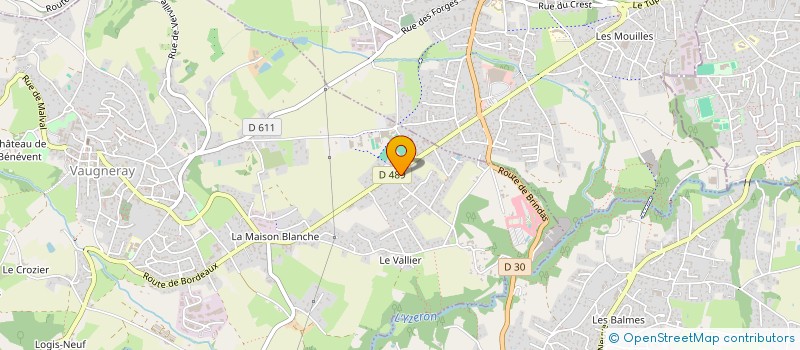 localisation de l'entreprise MONSIEUR YVAN BONNET  VAUGNERAY