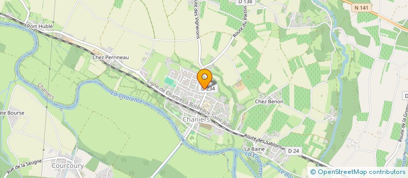 localisation de l'entreprise MONSIEUR YVAN BONNIN  CHANIERS