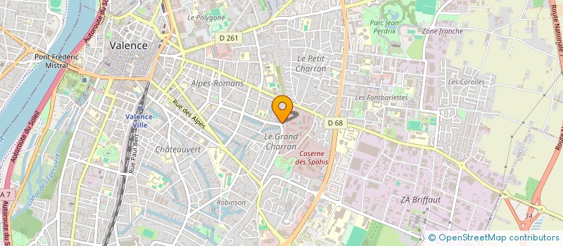 localisation de l'entreprise MONSIEUR YVAN BOULANGER à VALENCE