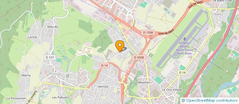 localisation de l'entreprise MONSIEUR YVAN BOULLEN  EPAGNY METZ-TESSY