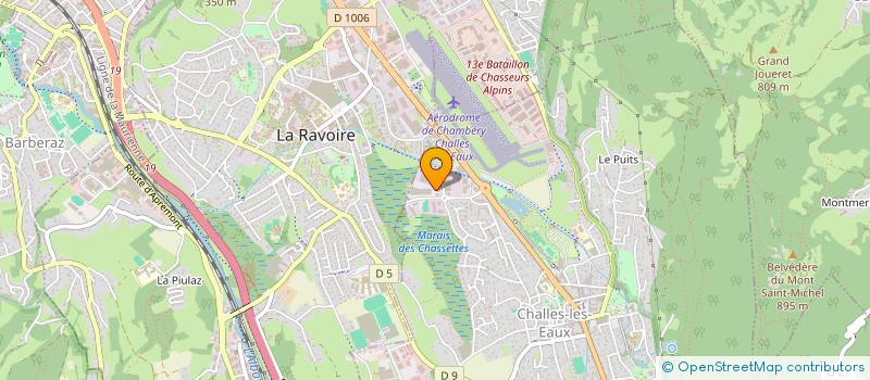 localisation de l'entreprise MONSIEUR YVAN BRIACCA  CHALLES-LES-EAUX