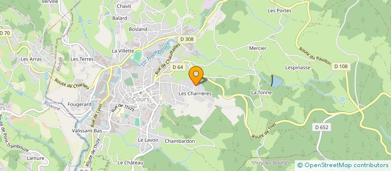 localisation de l'entreprise MONSIEUR YVAN CAGNON  COURS