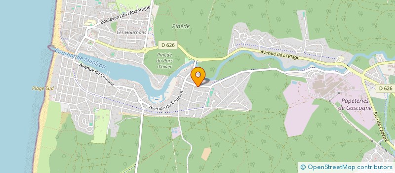 localisation de l'entreprise MONSIEUR YVAN CAIGNIEU  MIMIZAN