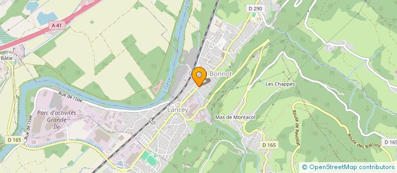 localisation de l'entreprise MONSIEUR YVAN CHAGAS  VILLARD-BONNOT