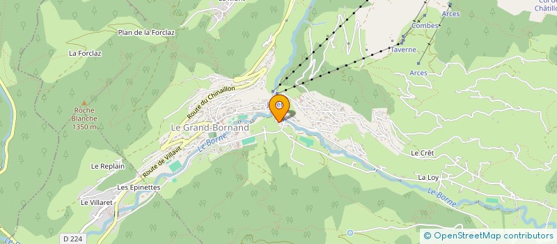 localisation de l'entreprise MONSIEUR YVAN CHAMOUX à LA CLUSAZ