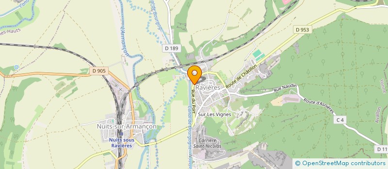 localisation de l'entreprise MONSIEUR YVAN CHATELAIN  RAVIERES