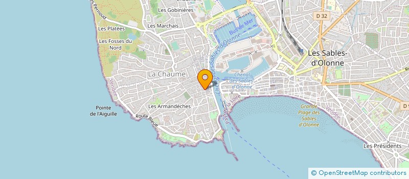 localisation de l'entreprise MONSIEUR YVAN CLAVERY à LES SABLES D'OLONNE