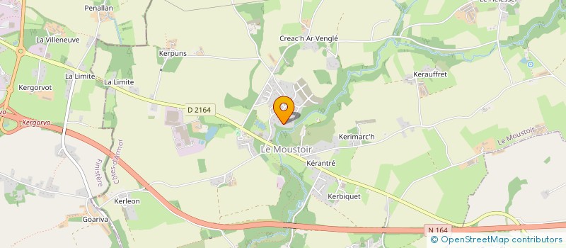 localisation de l'entreprise MONSIEUR YVAN COIC  MAEL-CARHAIX