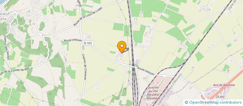 localisation de l'entreprise MONSIEUR YVAN COISSIEUX à CHATEAUNEUF-SUR-ISERE