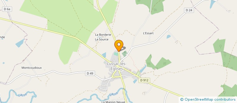 localisation de l'entreprise MONSIEUR YVAN CONTENOT à LUSSAC-LES-EGLISES