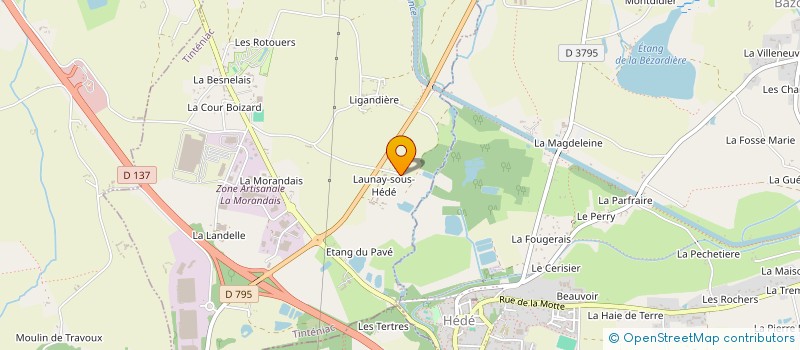 localisation de l'entreprise MONSIEUR YVAN COTARD  QUEBRIAC