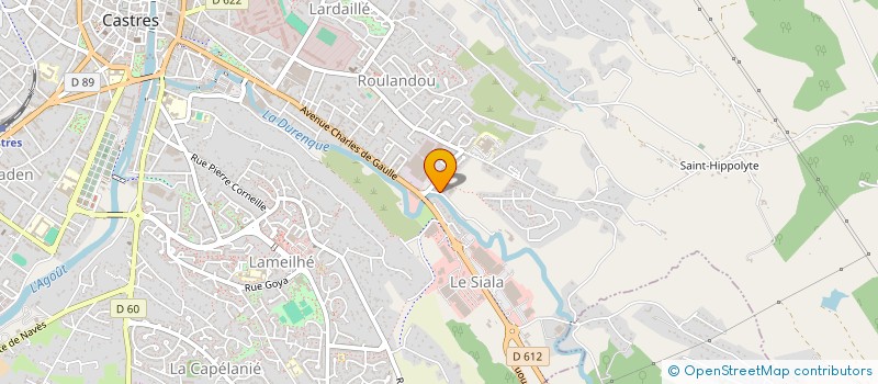 localisation de l'entreprise MONSIEUR YVAN CROS  CASTRES