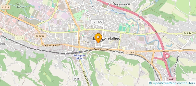 localisation de l'entreprise MONSIEUR YVAN CUZIN à BOURGOIN-JALLIEU