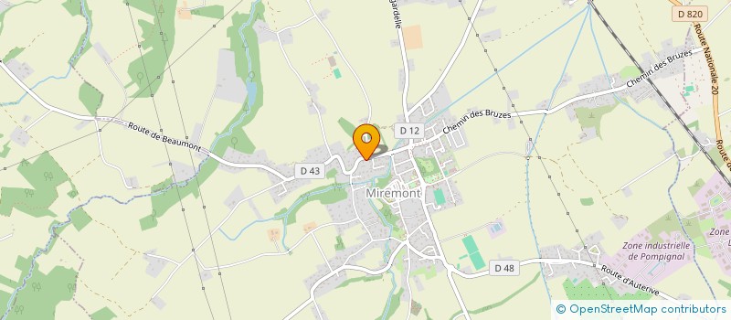 localisation de l'entreprise MONSIEUR YVAN DA COSTA  MIREMONT