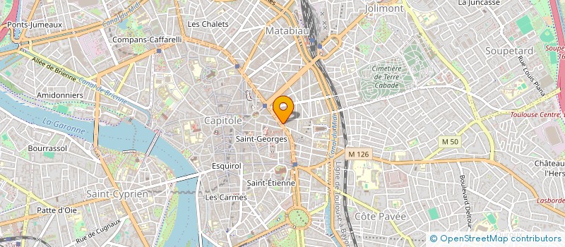 localisation de l'entreprise MONSIEUR YVAN DE COURREGES D'AGNOS  TOULOUSE