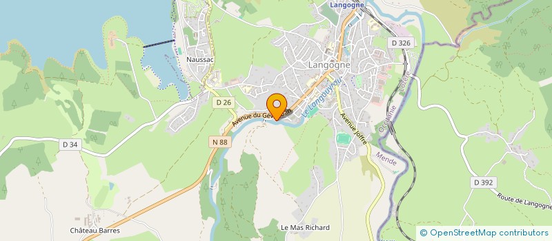 localisation de l'entreprise MONSIEUR YVAN DELENNE  LANGOGNE