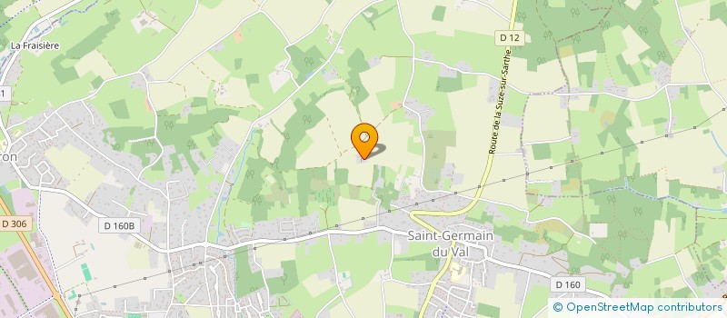 localisation de l'entreprise MONSIEUR YVAN DELEPINE  LA FLECHE