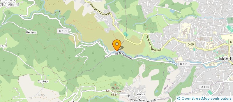 localisation de l'entreprise MONSIEUR YVAN DEVILLE  ESSERTINES-EN-CHATELNEUF