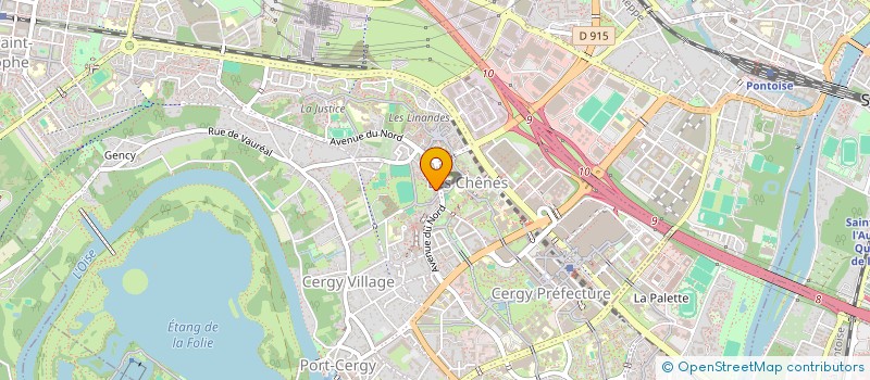 localisation de l'entreprise MONSIEUR YVAN DOMO DJOHOU  CERGY