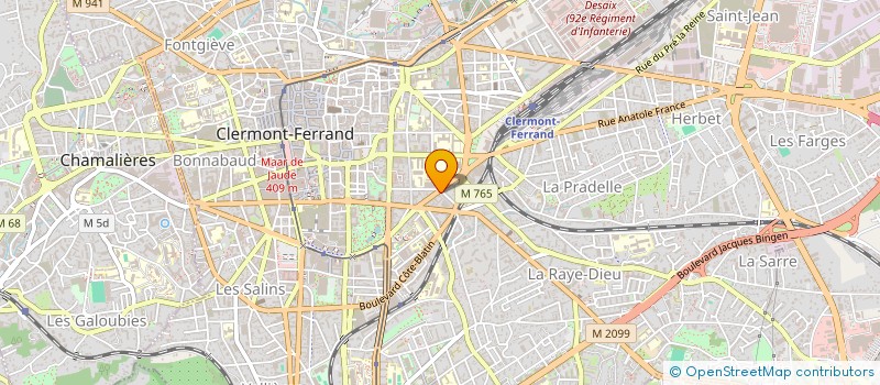 localisation de l'entreprise MONSIEUR YVAN DOSSAT à CLERMONT-FERRAND