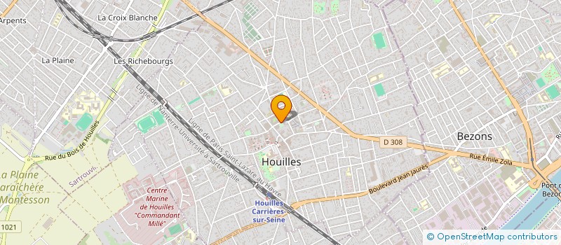 localisation de l'entreprise MONSIEUR YVAN ETIENNE  HOUILLES