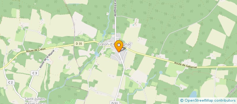 localisation de l'entreprise MONSIEUR YVAN EXPERT  CREON-D'ARMAGNAC