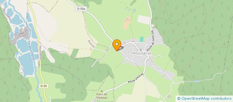 localisation de l'entreprise MONSIEUR YVAN FEREY  HOUSSERAS