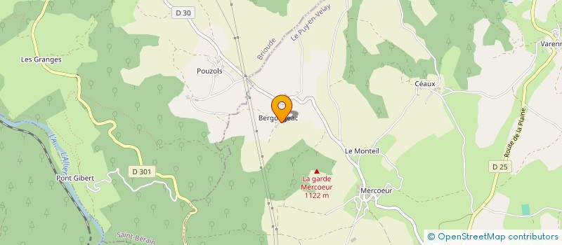 localisation de l'entreprise MONSIEUR YVAN FIORENTINI  SAINT PRIVAT D'ALLIER