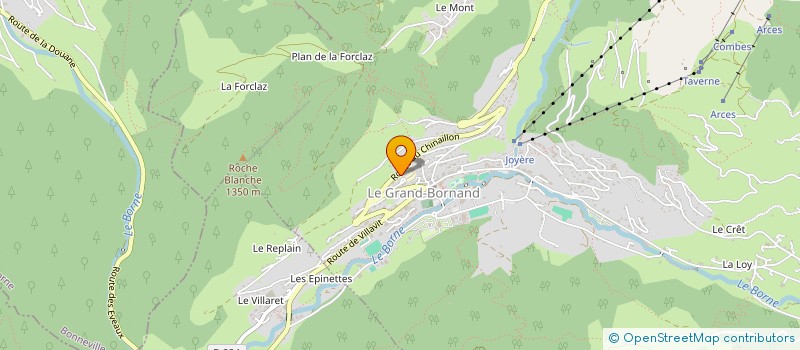 localisation de l'entreprise MONSIEUR YVAN FLOREAU  LE GRAND-BORNAND