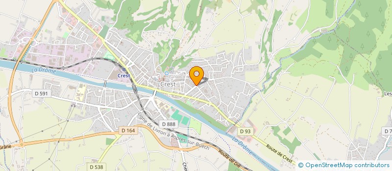 localisation de l'entreprise MONSIEUR YVAN FOURNIER  CREST