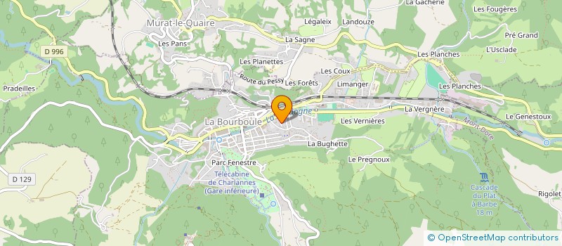 localisation de l'entreprise MONSIEUR YVAN FRANCK à LA BOURBOULE