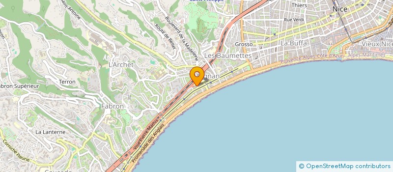 localisation de l'entreprise MONSIEUR YVAN-FRANCOIS ATANGANA-ABOUI à NICE