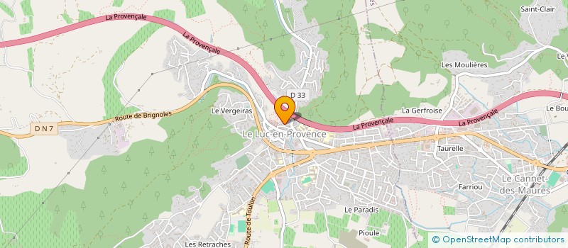 localisation de l'entreprise MONSIEUR YVAN FURLAN  LE LUC