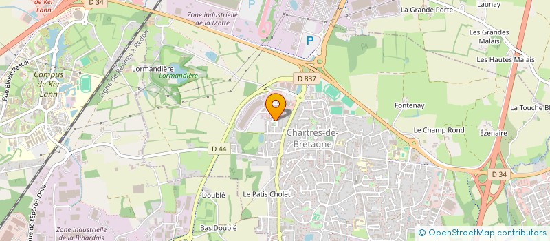localisation de l'entreprise MONSIEUR YVAN GAUCHER  CHARTRES-DE-BRETAGNE