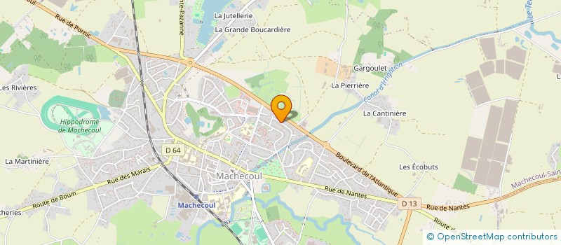 localisation de l'entreprise MONSIEUR YVAN GICQUEL  MACHECOUL-SAINT-MEME